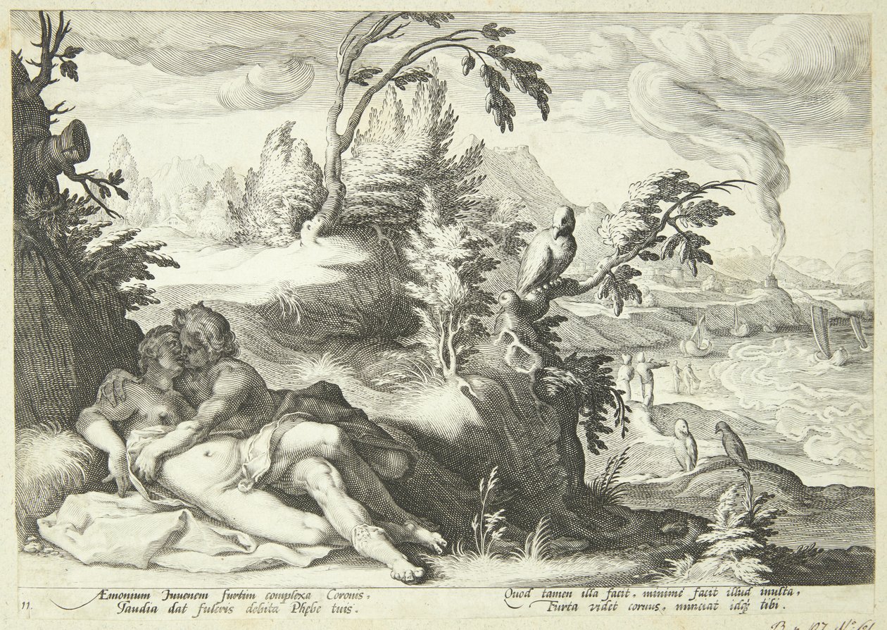 Apollon nebo Koronis od Hendrick Goltzius