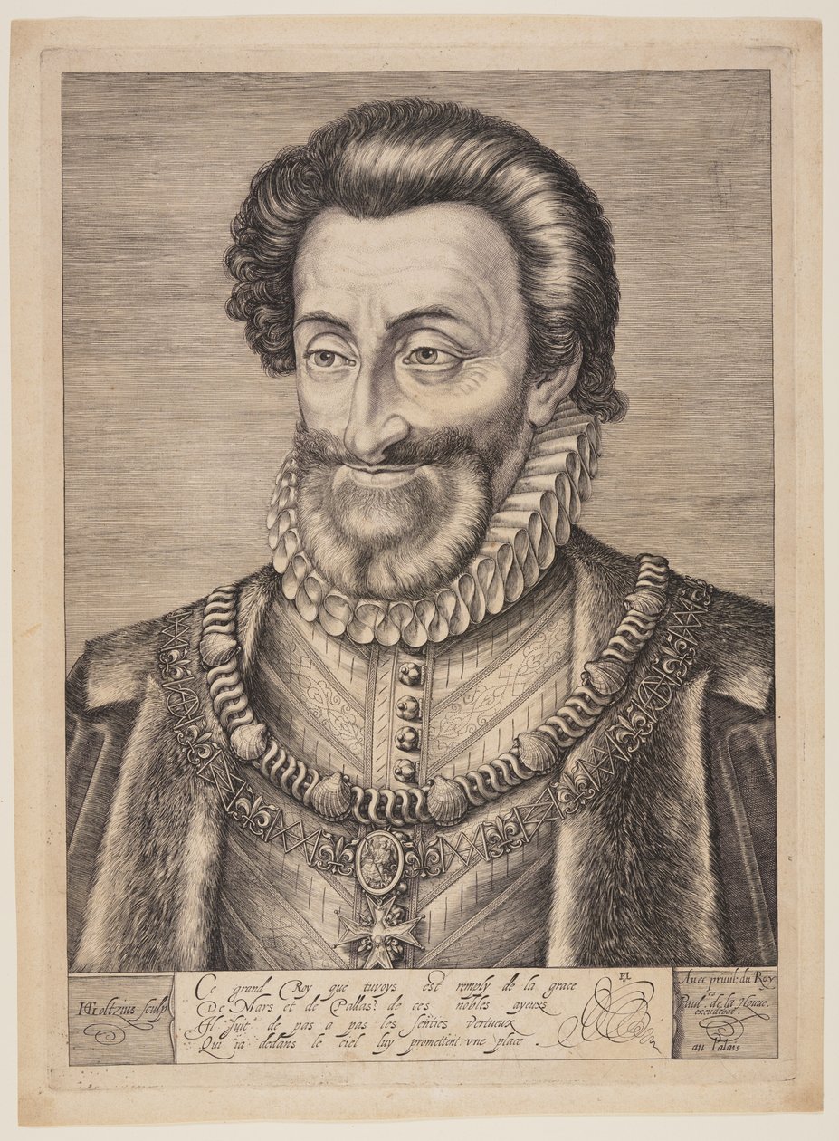 Jindřich IV. francouzský od Hendrick Goltzius