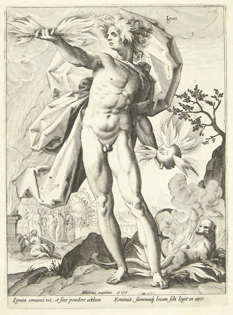 Ild (oheň) od Hendrick Goltzius