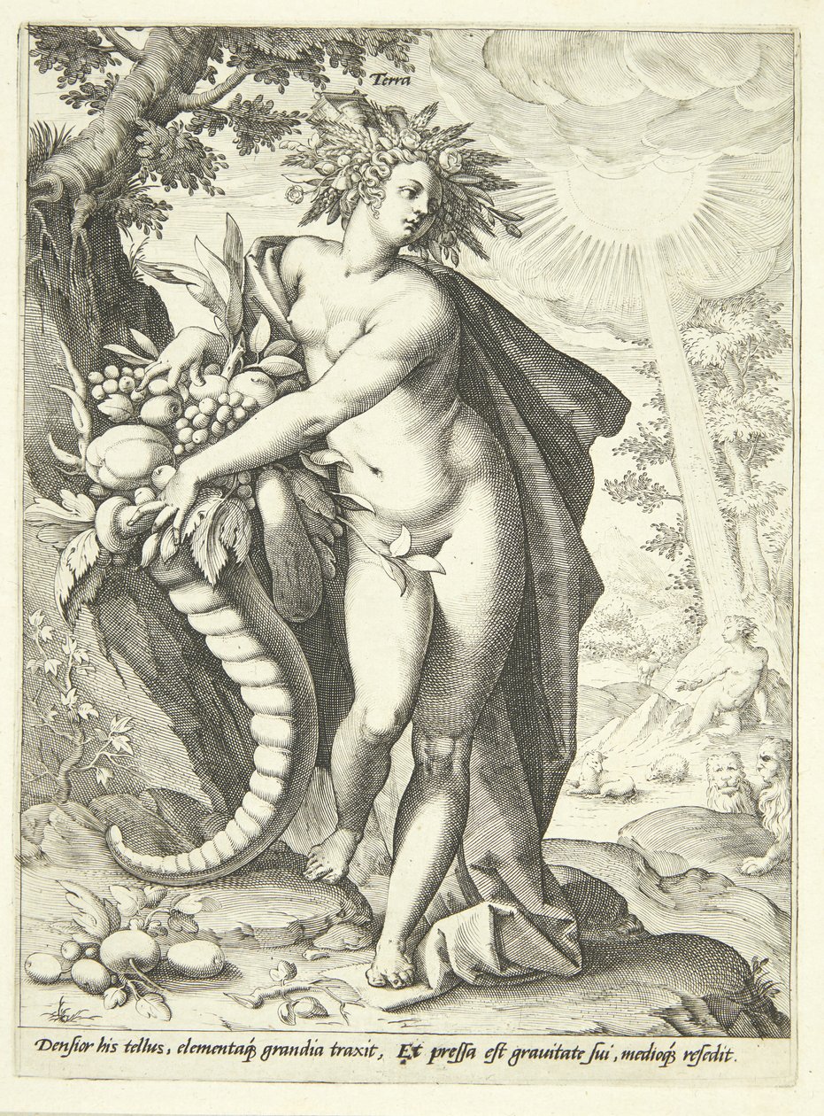 Země (Tera) od Hendrick Goltzius