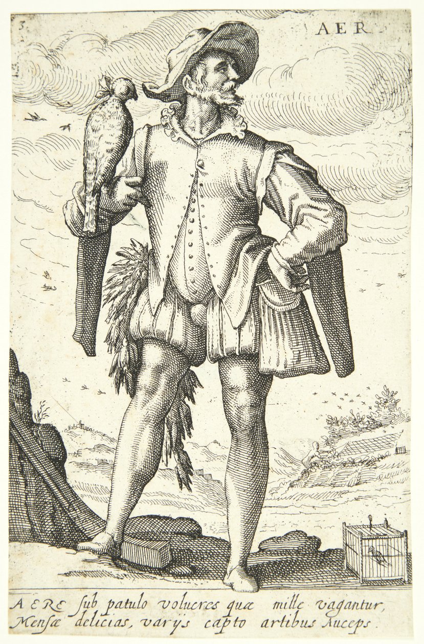 vzduch (Aer) od Hendrick Goltzius