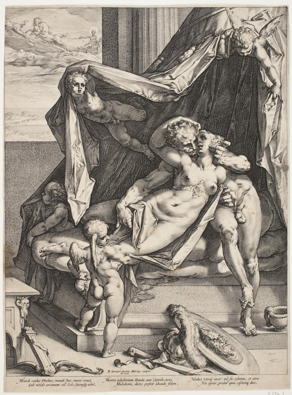Mars a Venuše od Hendrick Goltzius