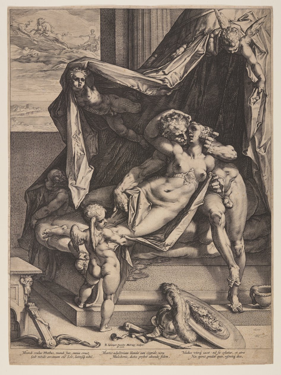 Mars a Venuše od Hendrick Goltzius