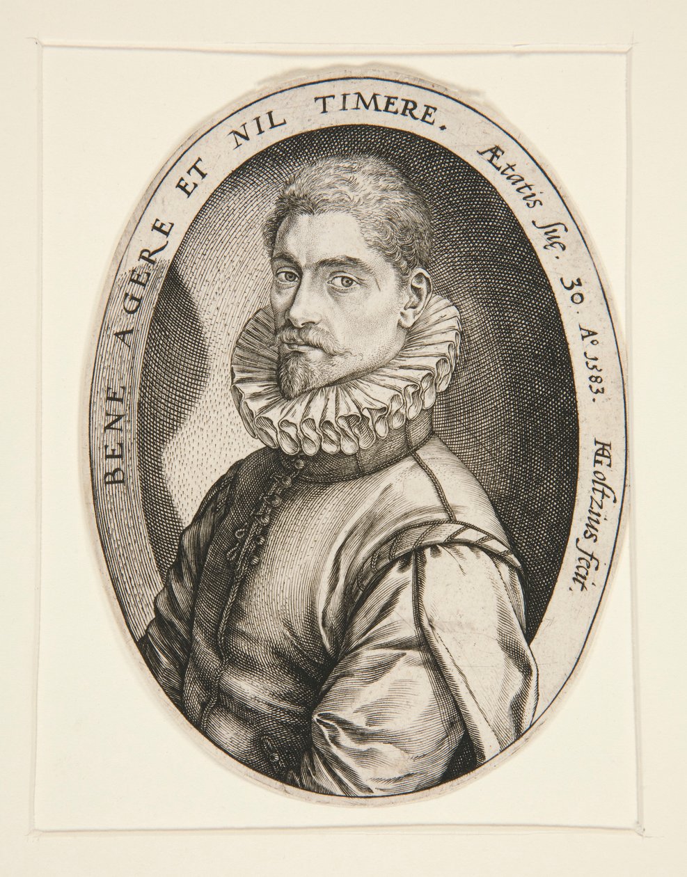 Portrét Hieronymous Scholiers od Hendrick Goltzius