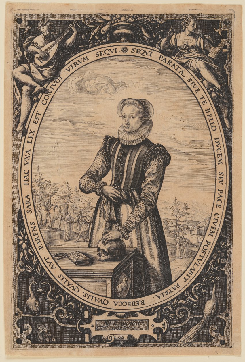 Portrét Josiny Hamelsové od Hendrick Goltzius