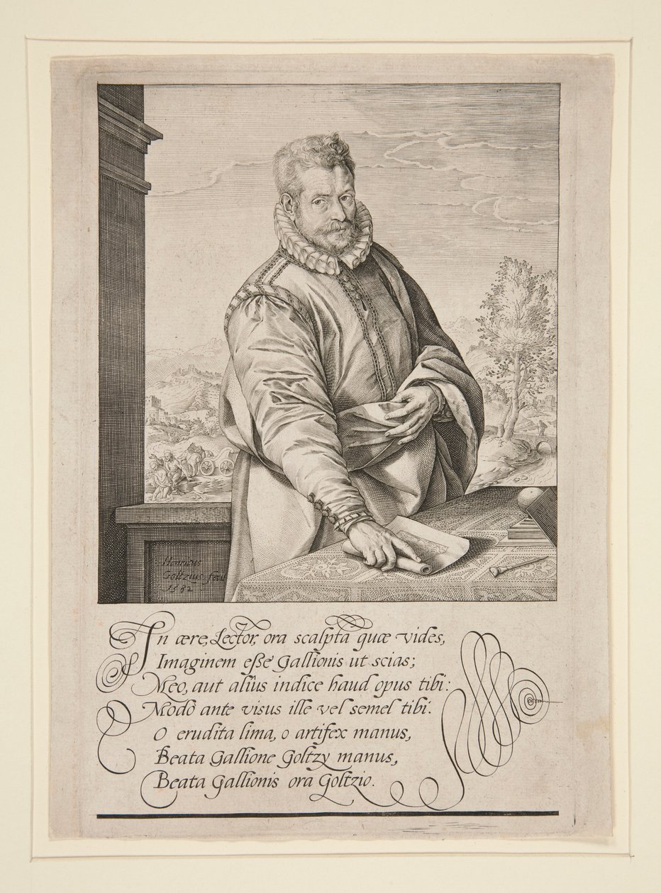Portrét Philipa Galleho od Hendrick Goltzius