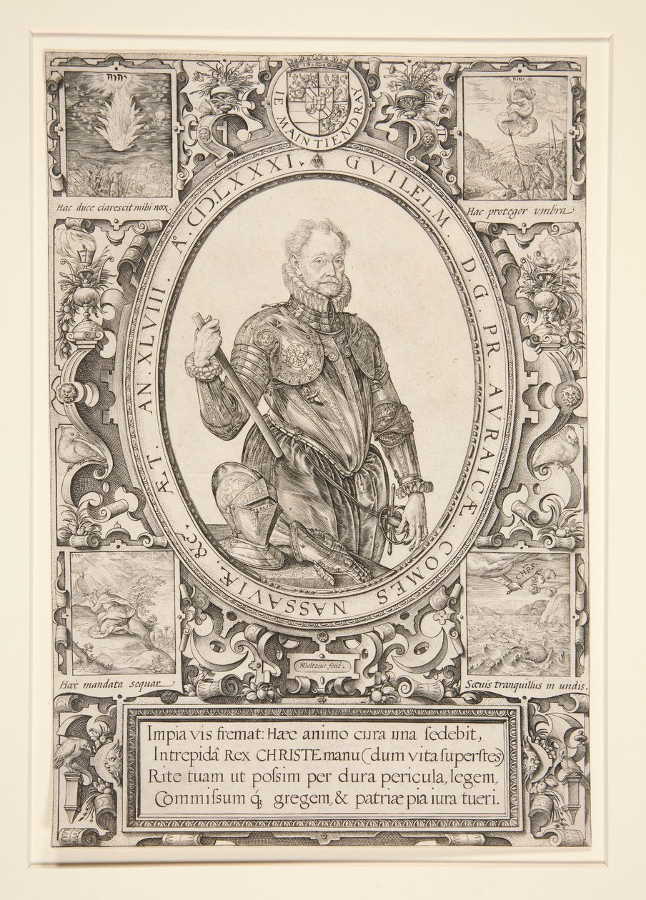 Portrét Viléma Oranžského od Hendrick Goltzius