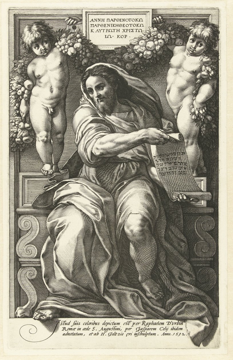 Prorok Izajáš od Hendrick Goltzius