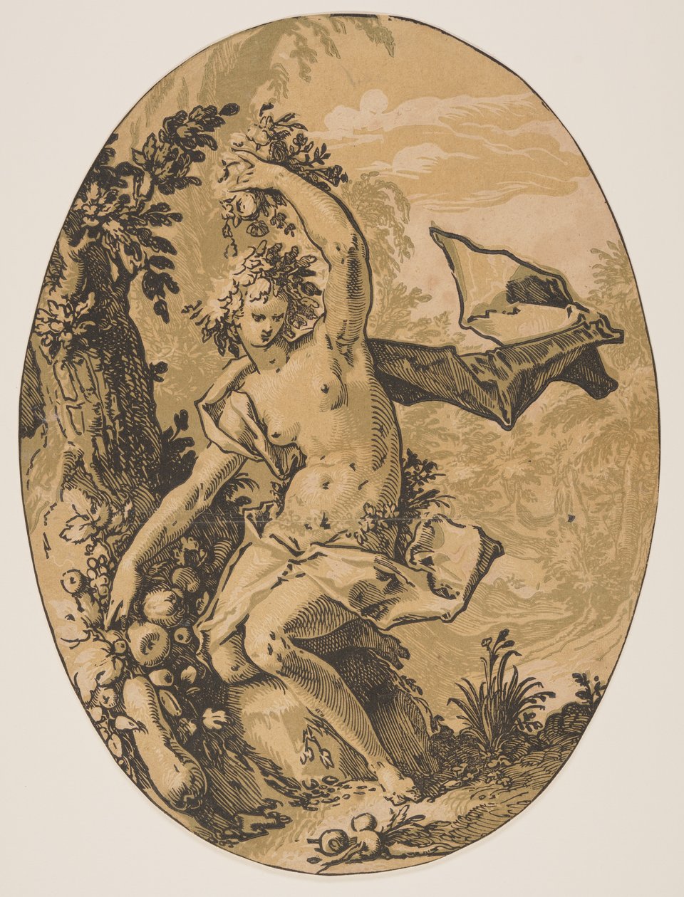 Proserpina, z knihy Božstva od Hendrick Goltzius