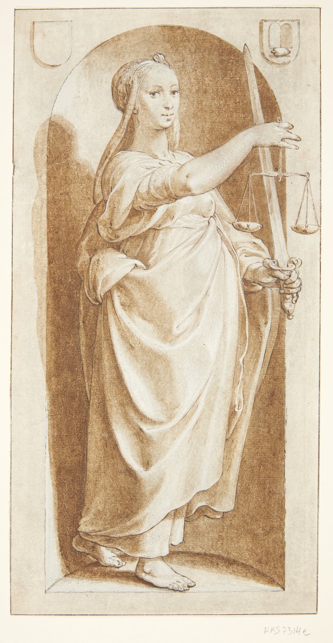 Spravedlnost od Hendrick Goltzius