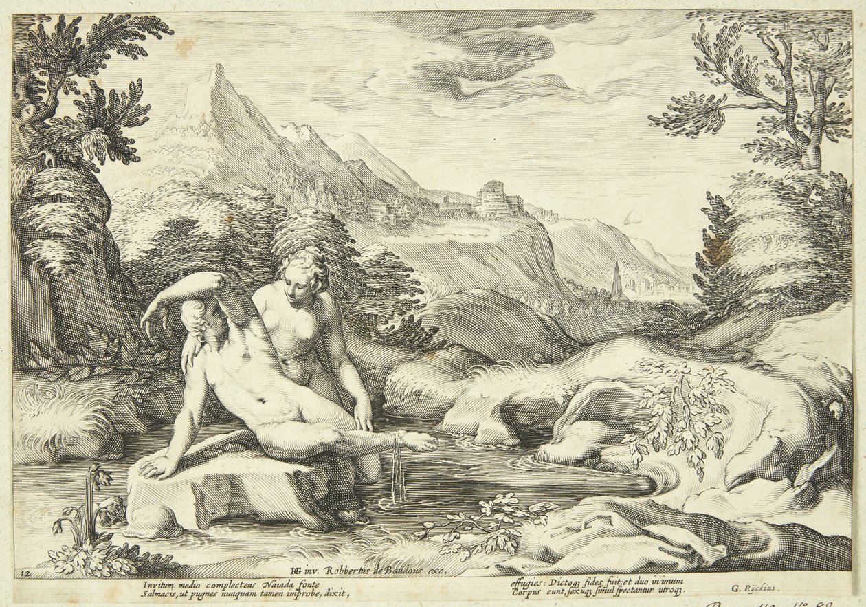 Salmacis a Hermaphroditus od Hendrick Goltzius