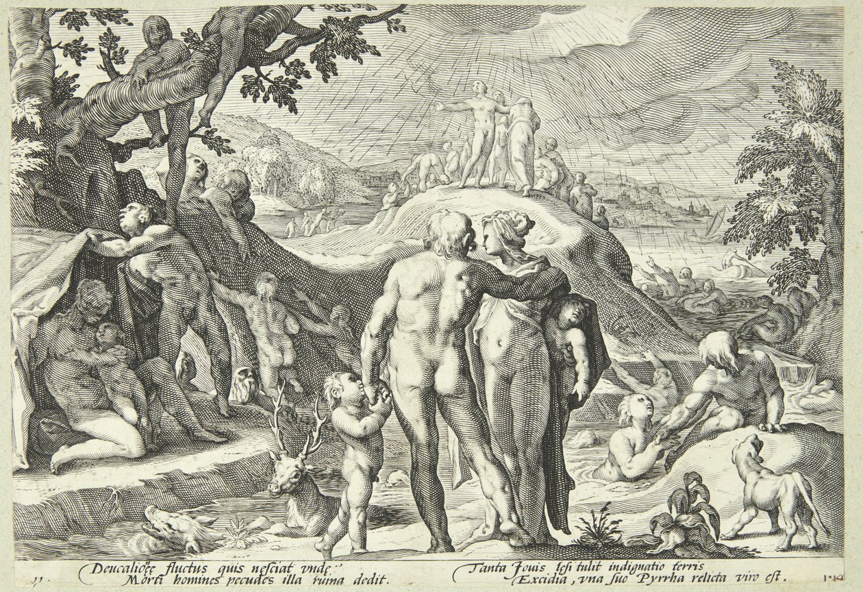 Povodeň od Hendrick Goltzius