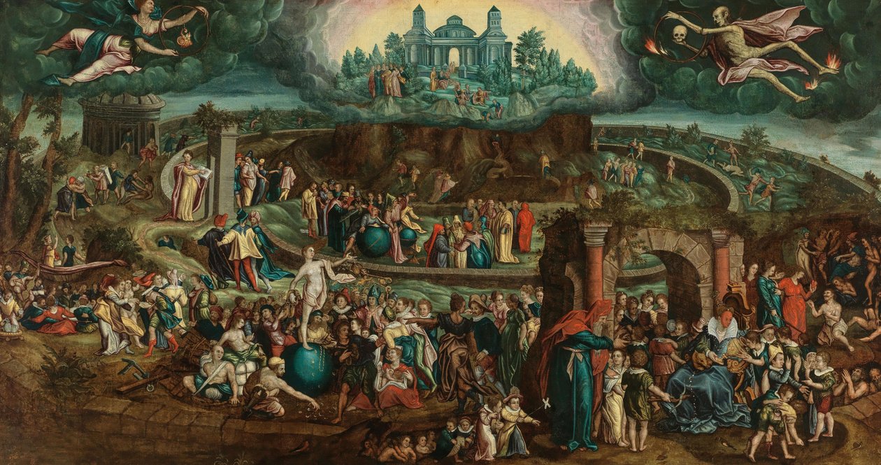 Tabula Cebetis Stůl Cebes. od Hendrick Goltzius