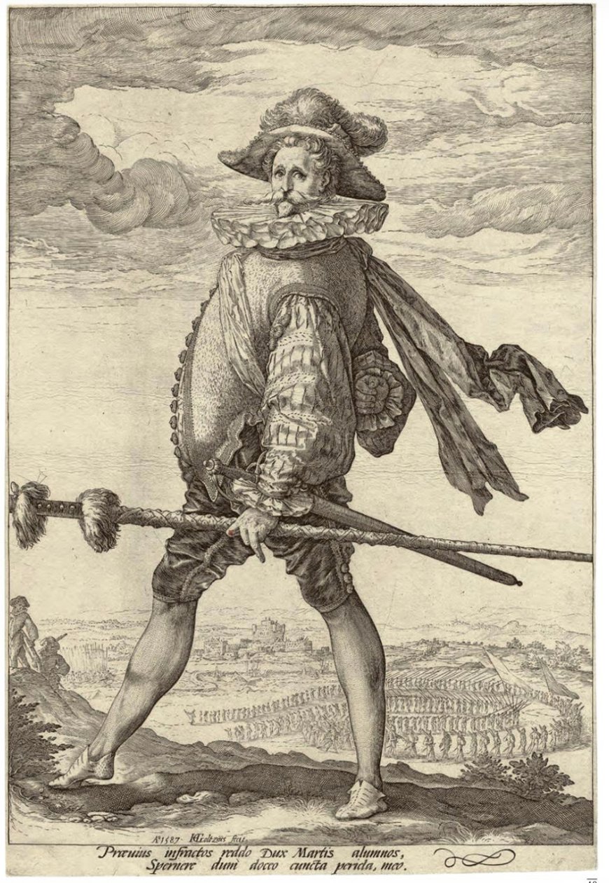 Kapitán pěchoty od Hendrick Goltzius