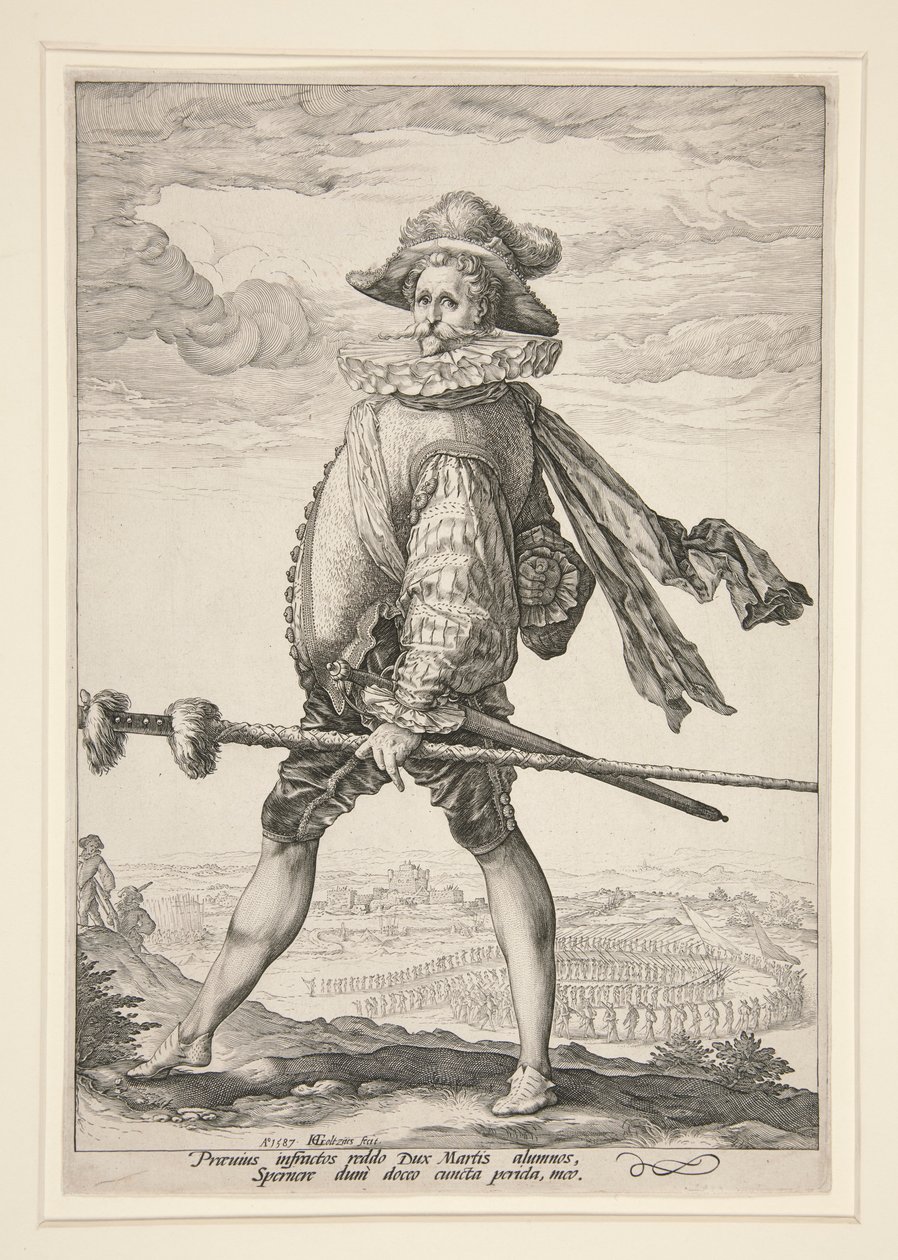 Kapitán pěchoty od Hendrick Goltzius