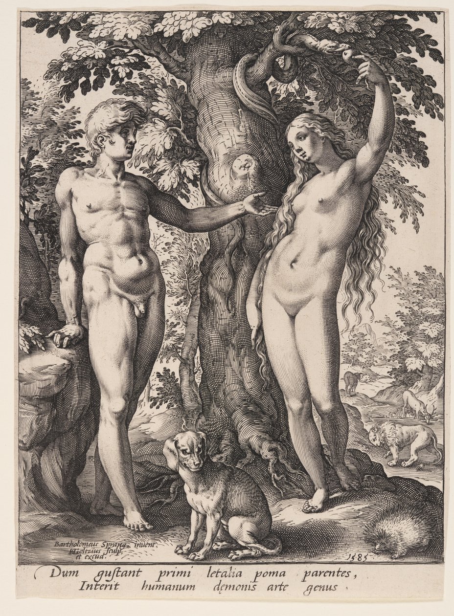 Pád člověka od Hendrick Goltzius