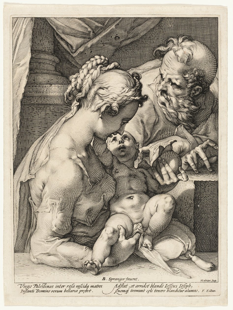 Svatá rodina od Hendrick Goltzius