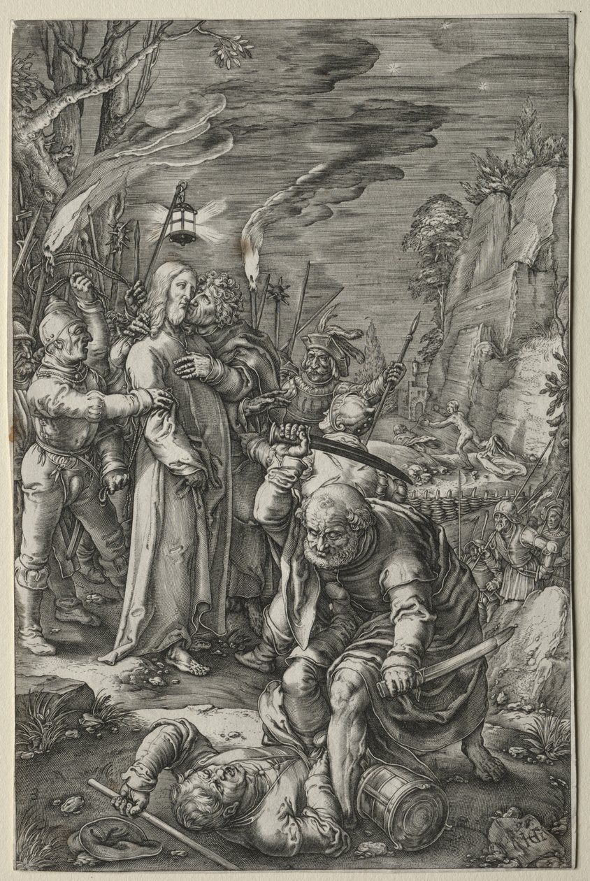 Umučení: Zrada Krista od Hendrick Goltzius
