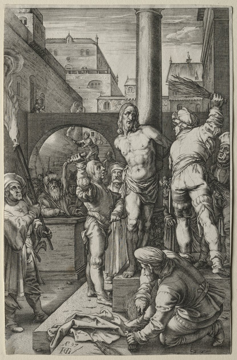 Vášeň: Bičování od Hendrick Goltzius