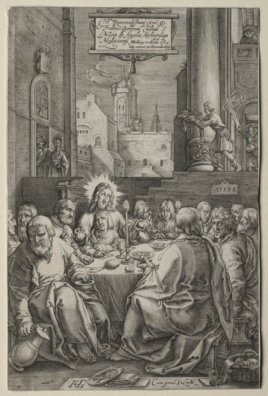 Vášeň: Poslední večeře od Hendrick Goltzius