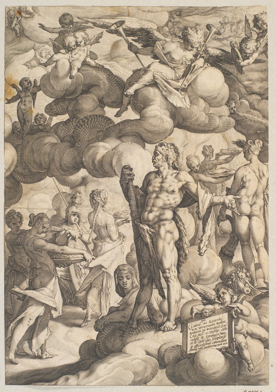 Svatba Amora a Psyché od Hendrick Goltzius