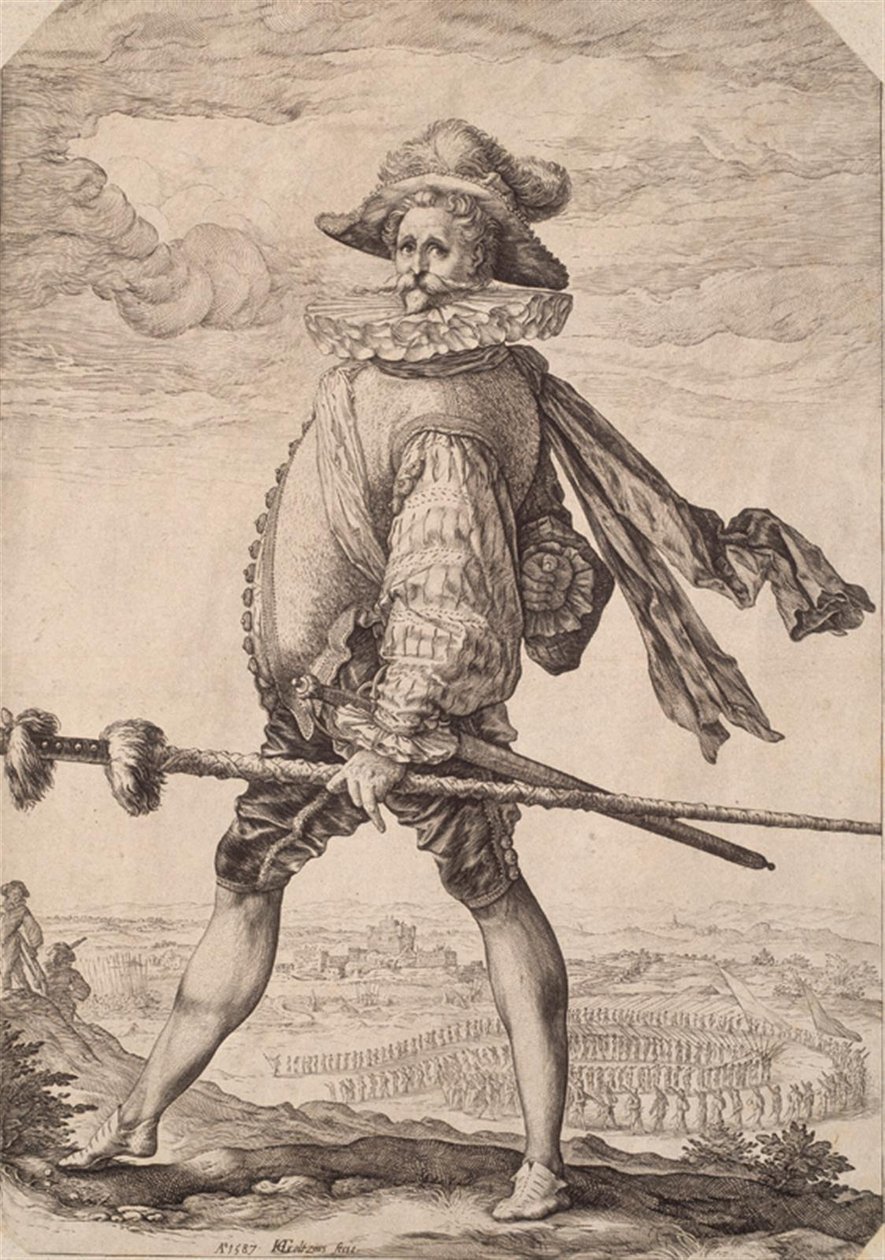 Kapitán pěchoty od Hendrick Goltzius