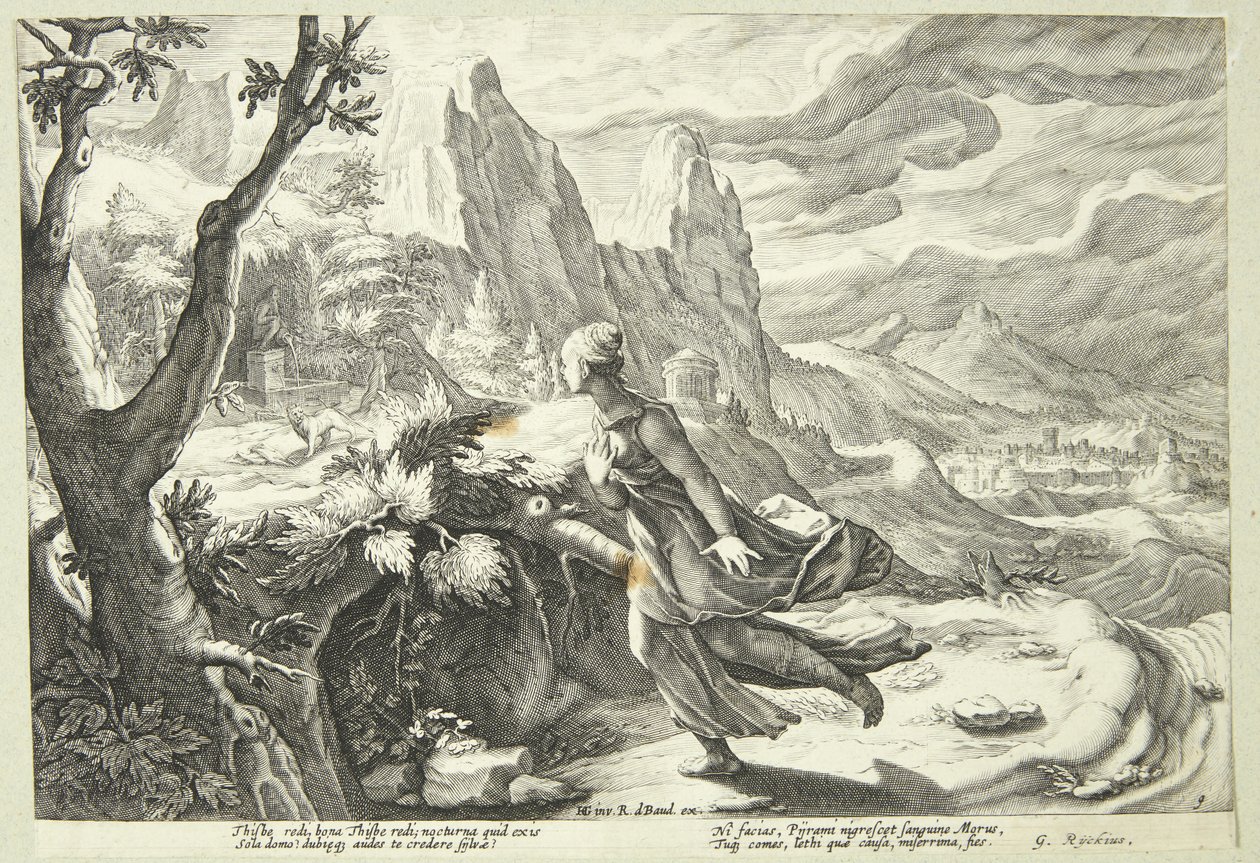 To se bojí lva od Hendrick Goltzius