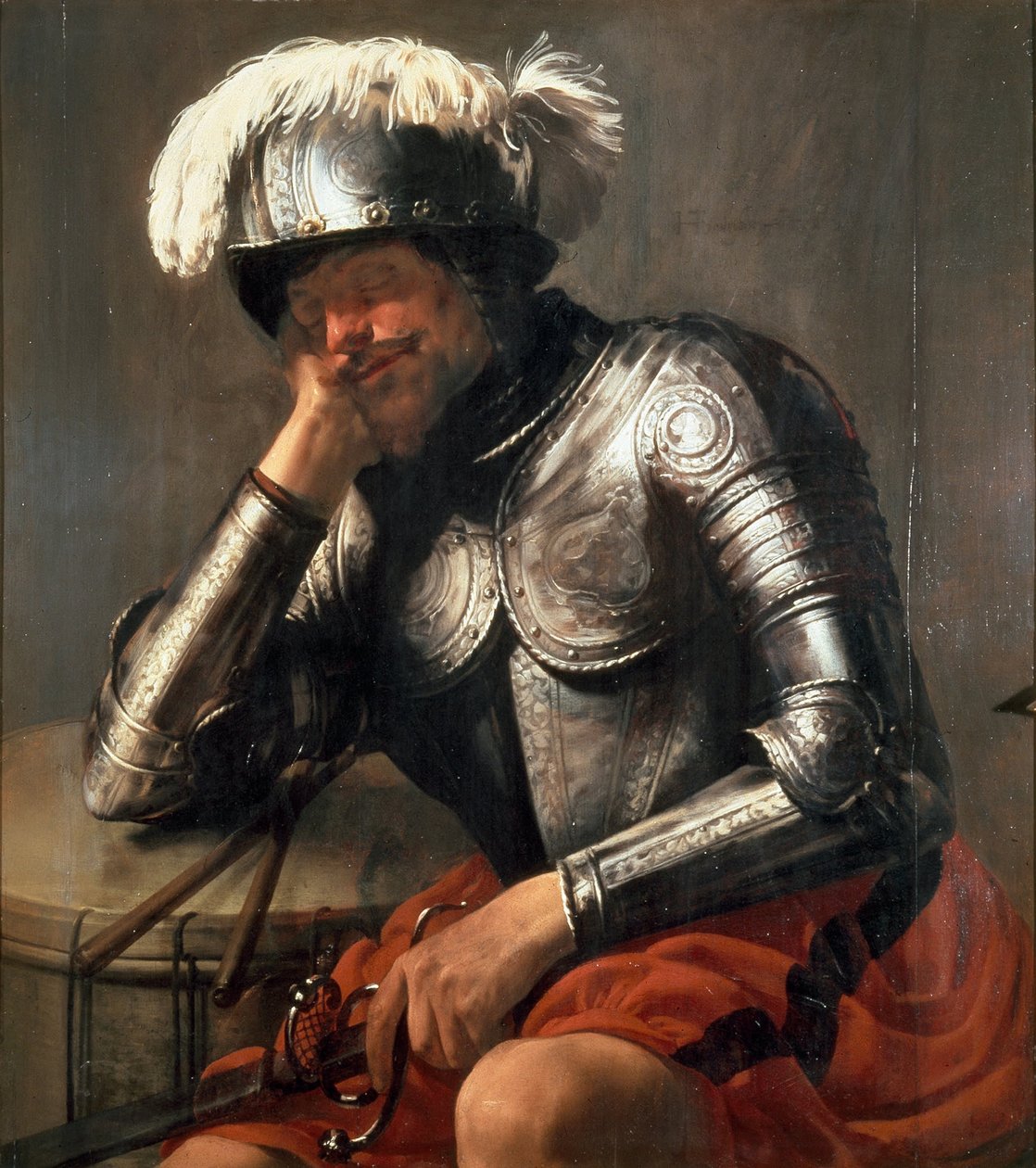 Mars spí, 1629 od Hendrick Jansz Terbrugghen