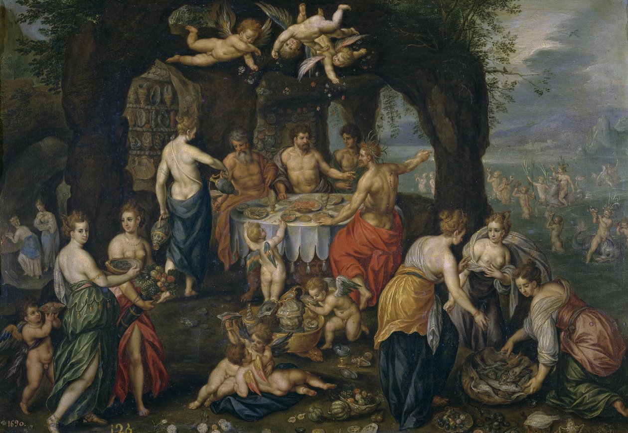 Achelousova hostina od Hendrick de Clerck