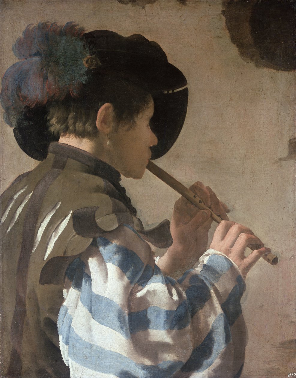 Knave hrající na Fife od Hendrick ter Brugghen