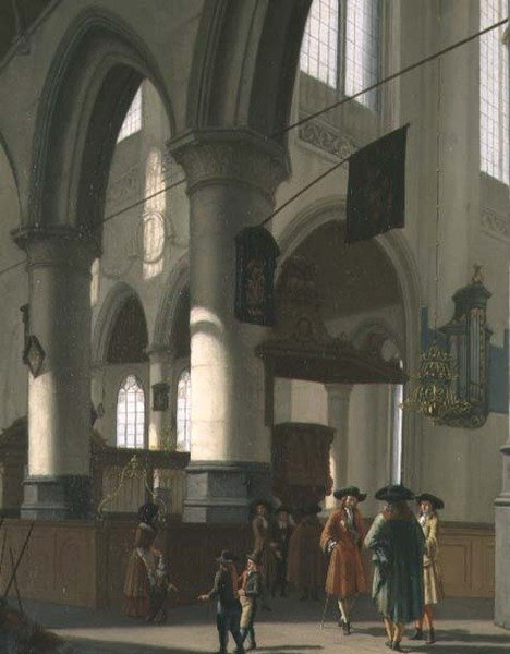 Interiér kostela od Hendrick van Streeck