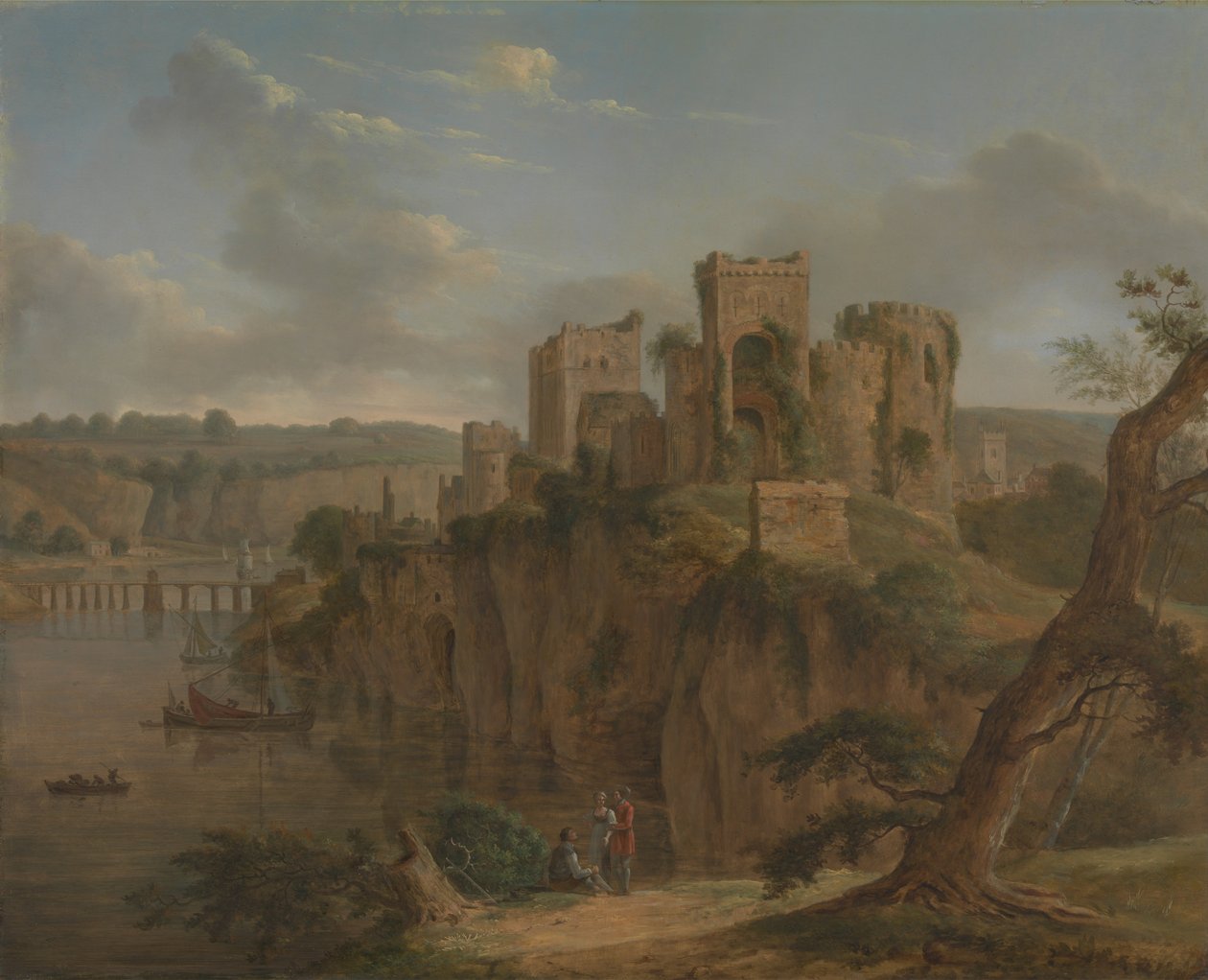 Hrad Chepstow od Hendrik Frans de Cort