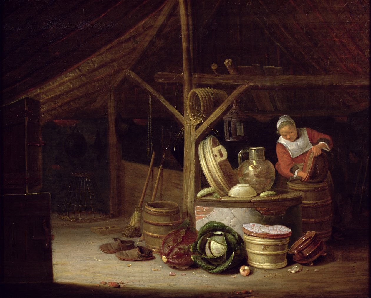 Interiér kuchyně od Hendrik Martensz Sorgh