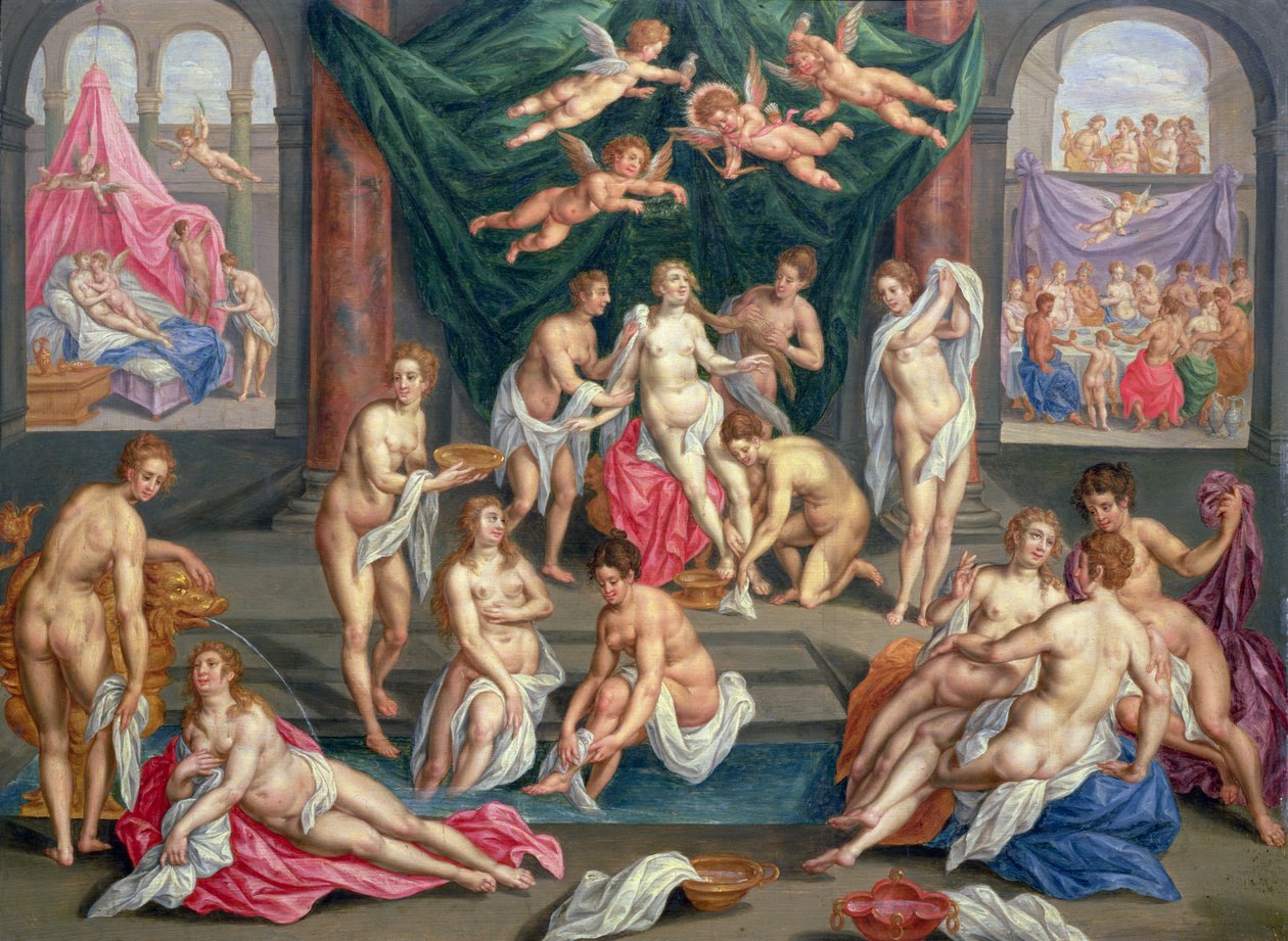Příběh Amora a Psyché od Hendrick de Clerck