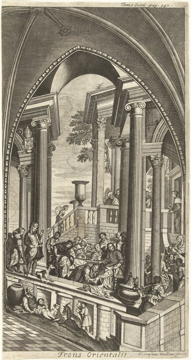 Obrazy východní strana, Sint Michielsabdij Antverpy od Hendrik Causé
