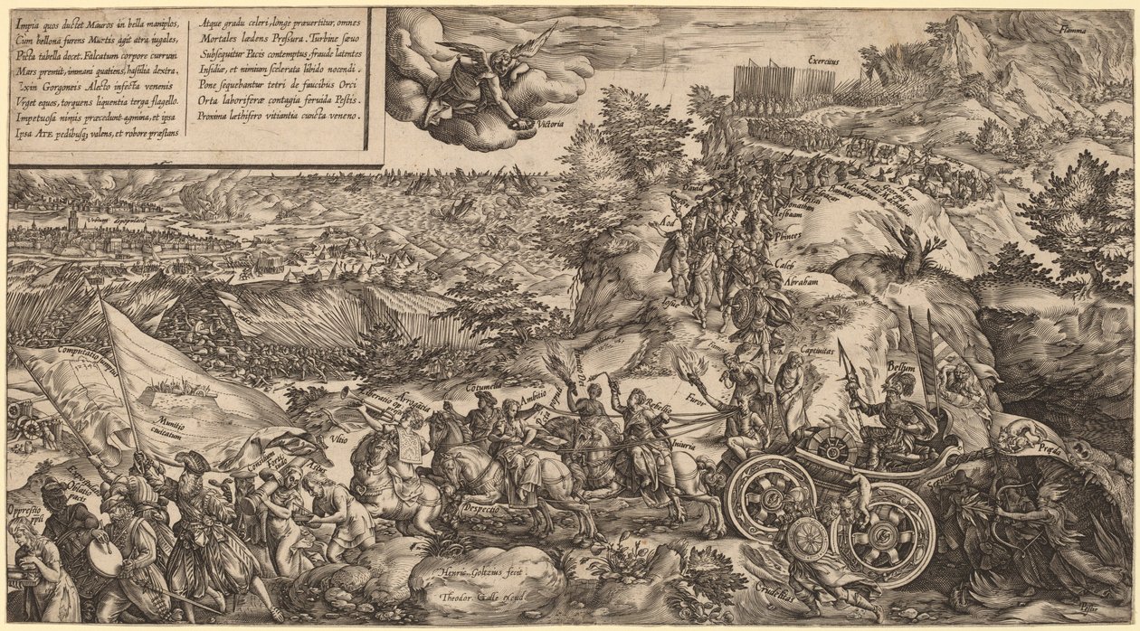 Alegorie války od Hendrik Goltzius