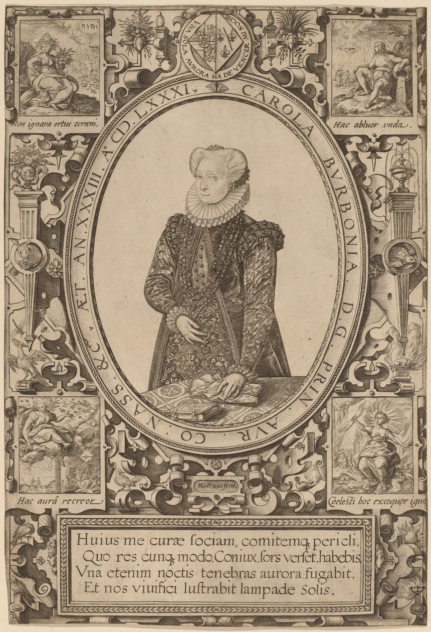 Charlotte z Bourbonu od Hendrik Goltzius