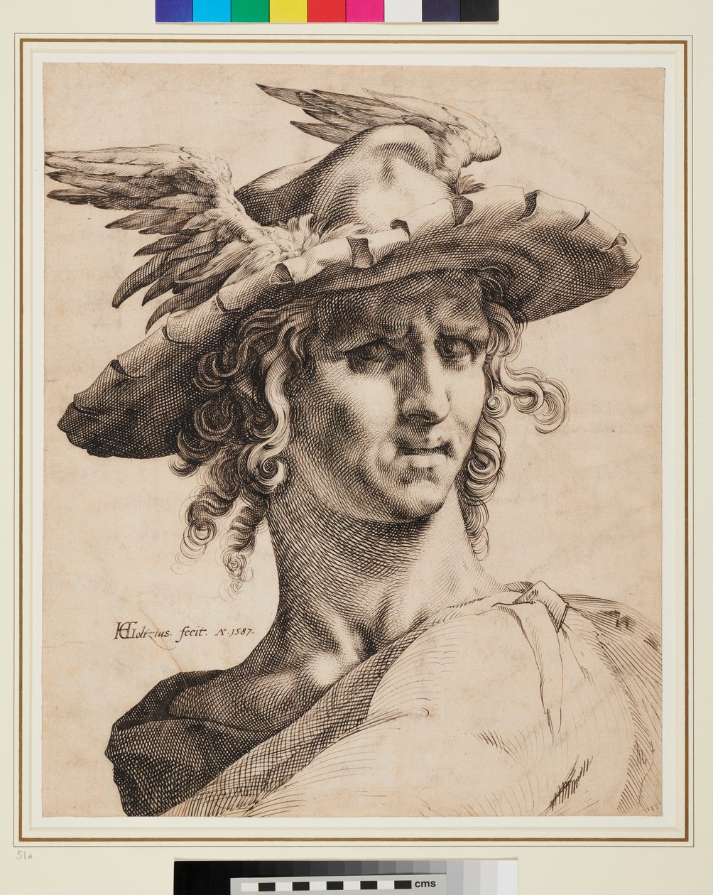 Hlava Merkuru od Hendrik Goltzius