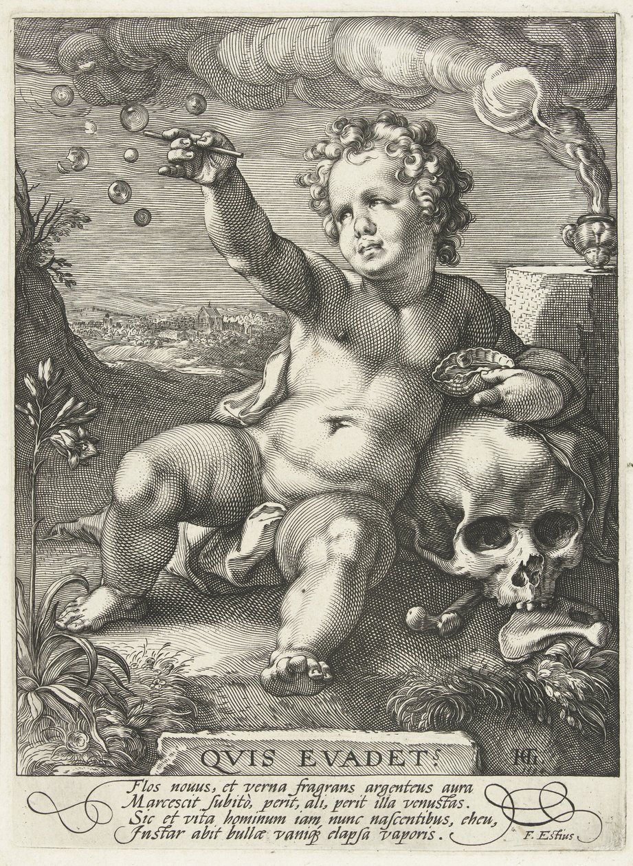 Homo Bulla, 1594 od Hendrik Goltzius