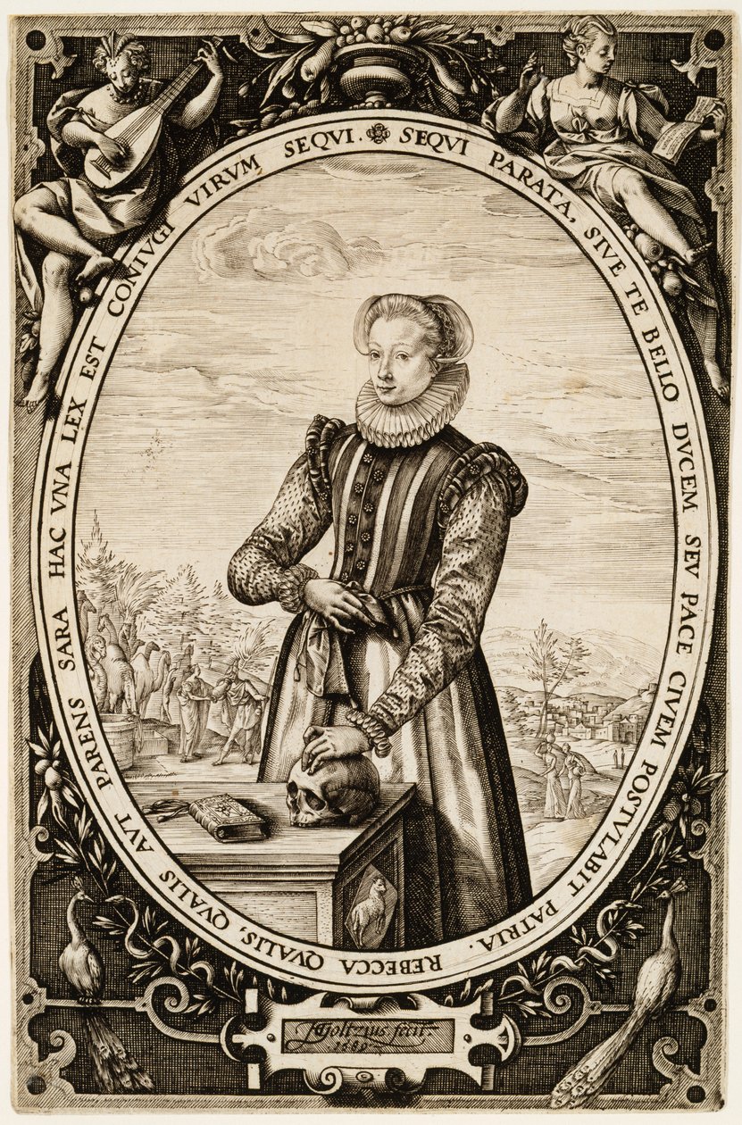 Josina Hamels, 1589 (inkoust na papíře) od Hendrik Goltzius