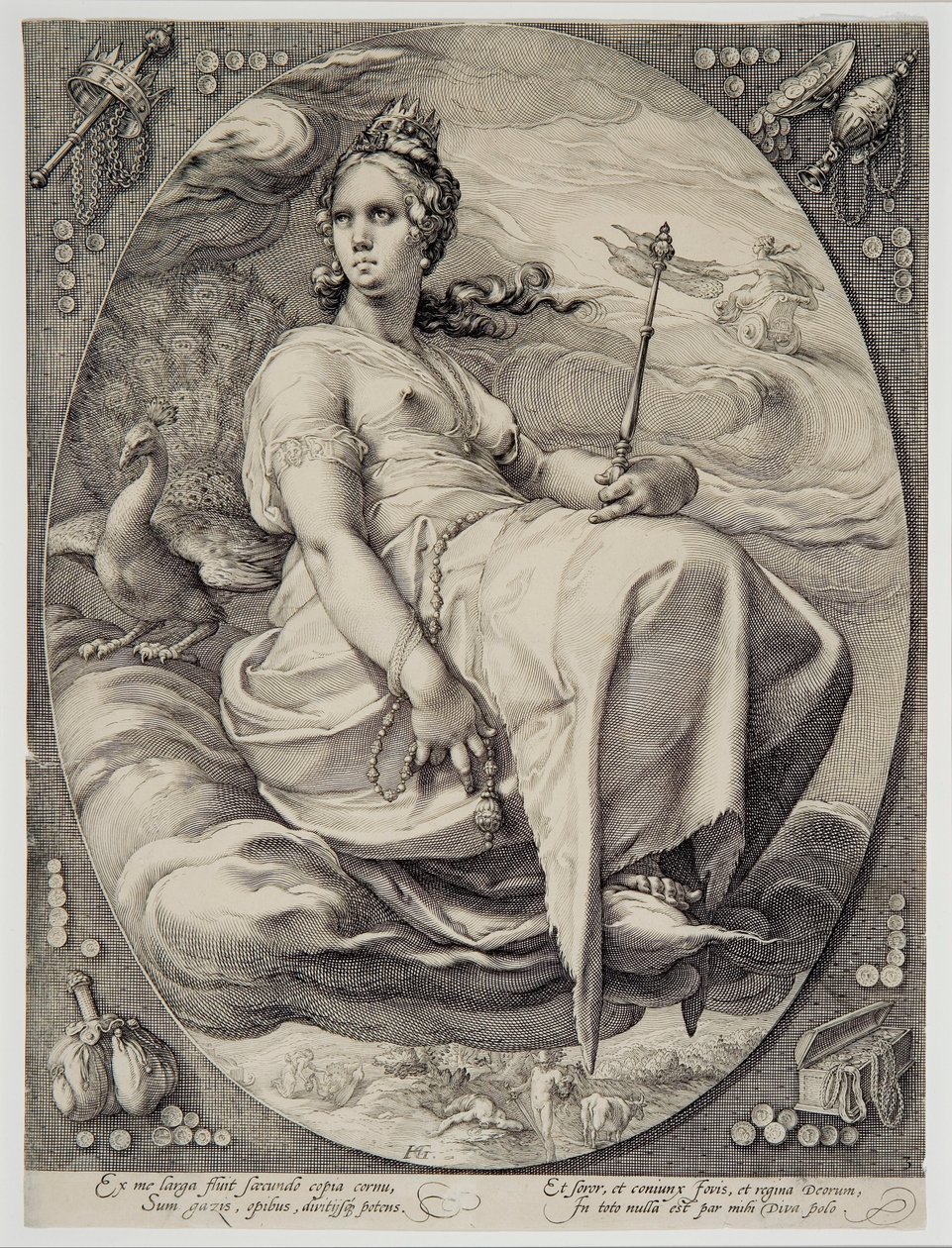 Juno (ze Čtyř božstev) od Hendrik Goltzius