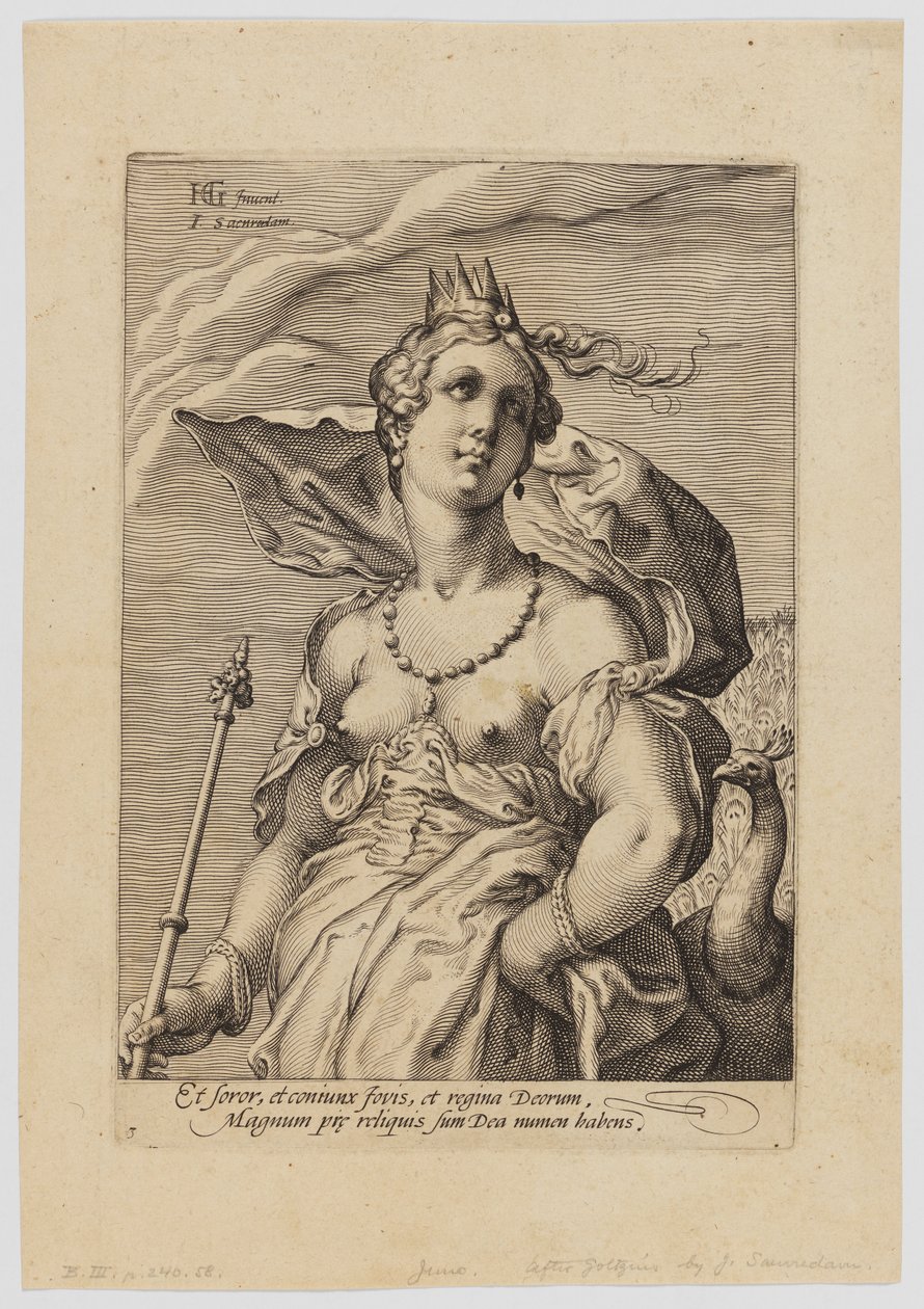 Juno ze Tří bohyní od Hendrik Goltzius