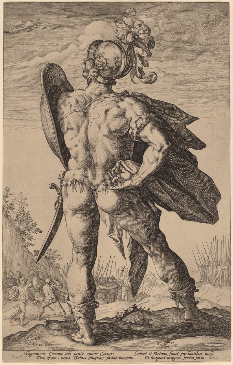Marcus Valerius Corvus od Hendrik Goltzius
