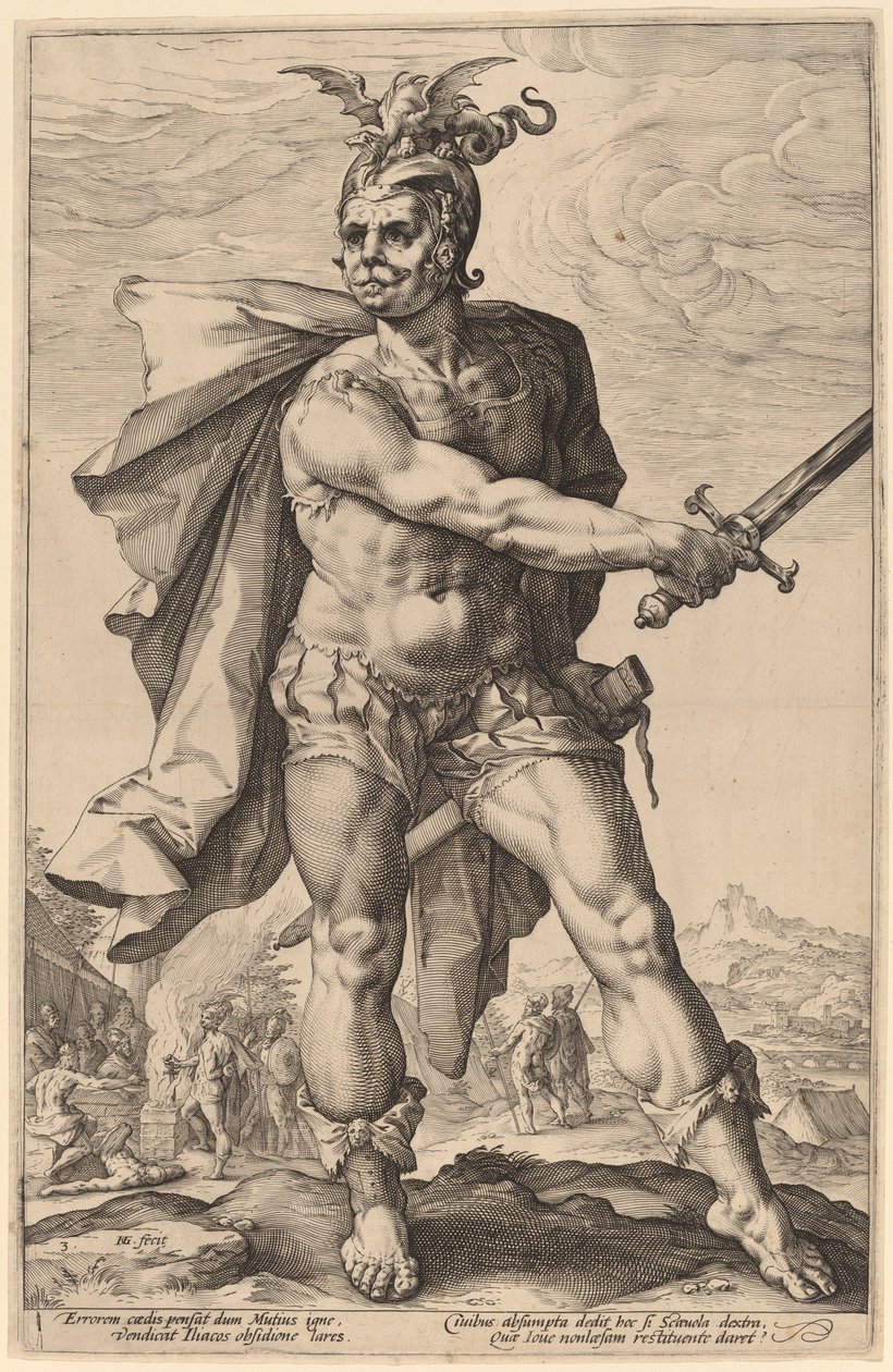 Mucius Scaevola od Hendrik Goltzius