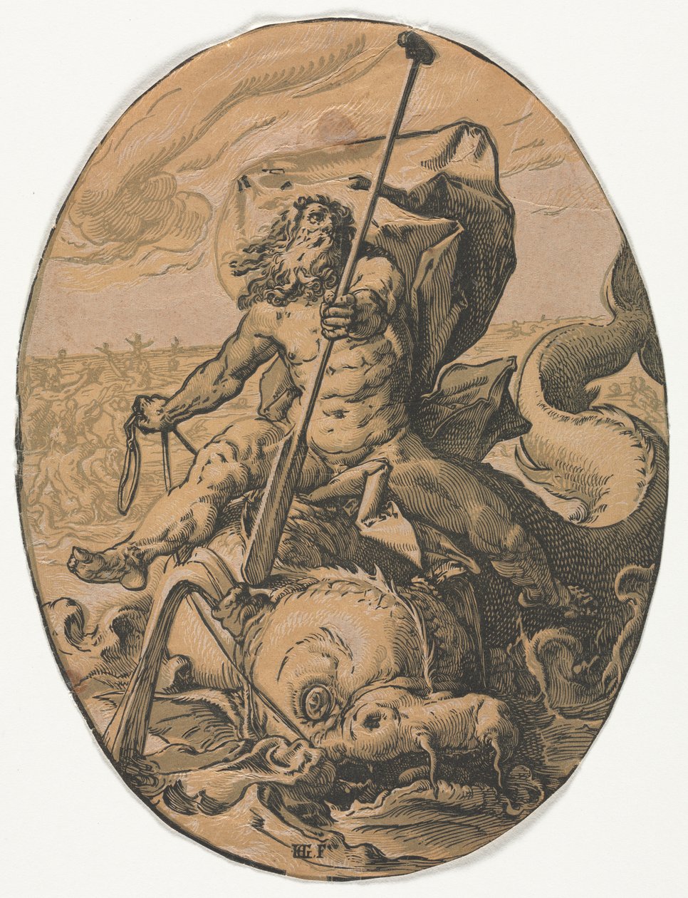 Neptune. od Hendrik Goltzius