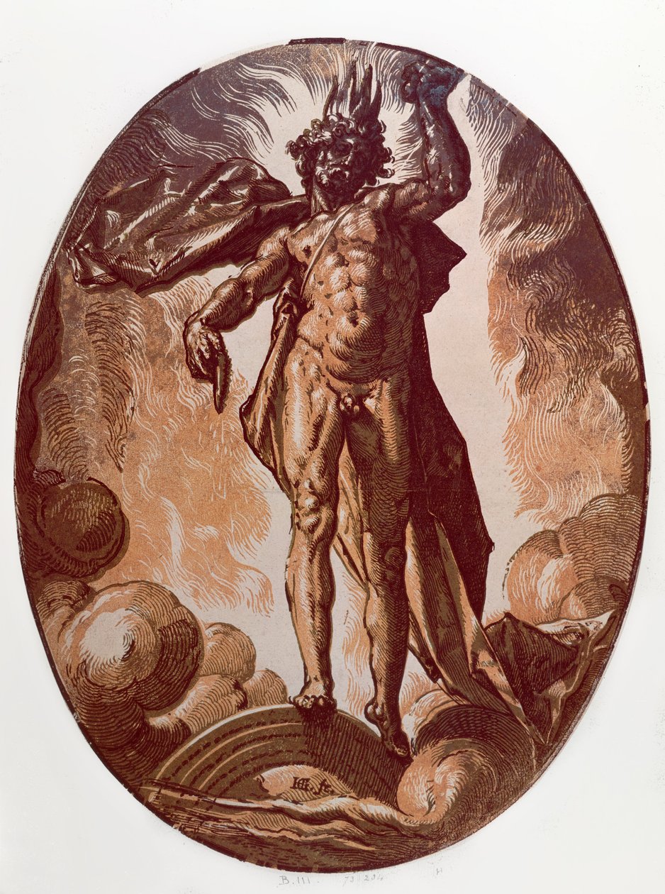 Pluto (dřevořez) od Hendrik Goltzius