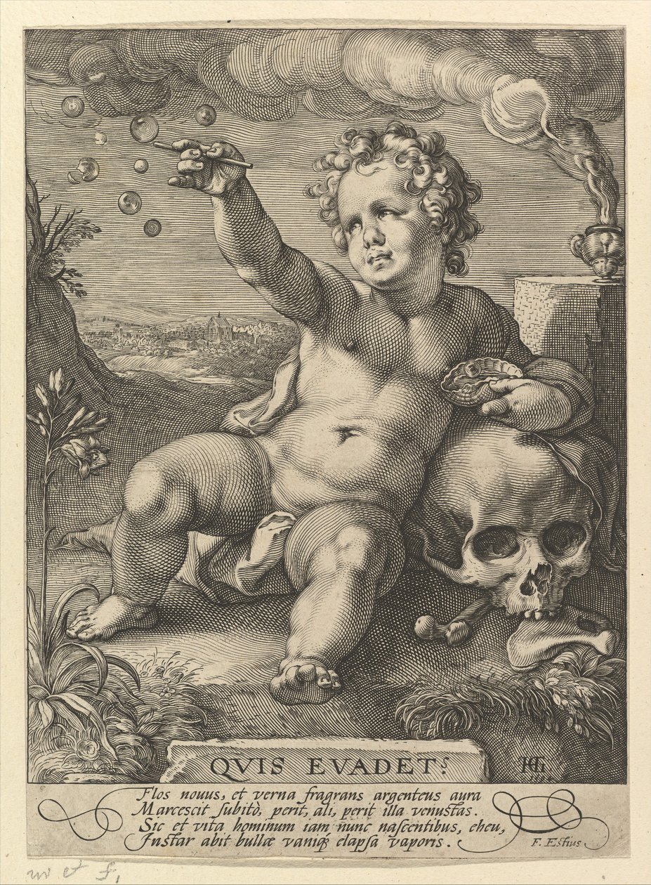 Kdo uteče, 1594 od Hendrik Goltzius