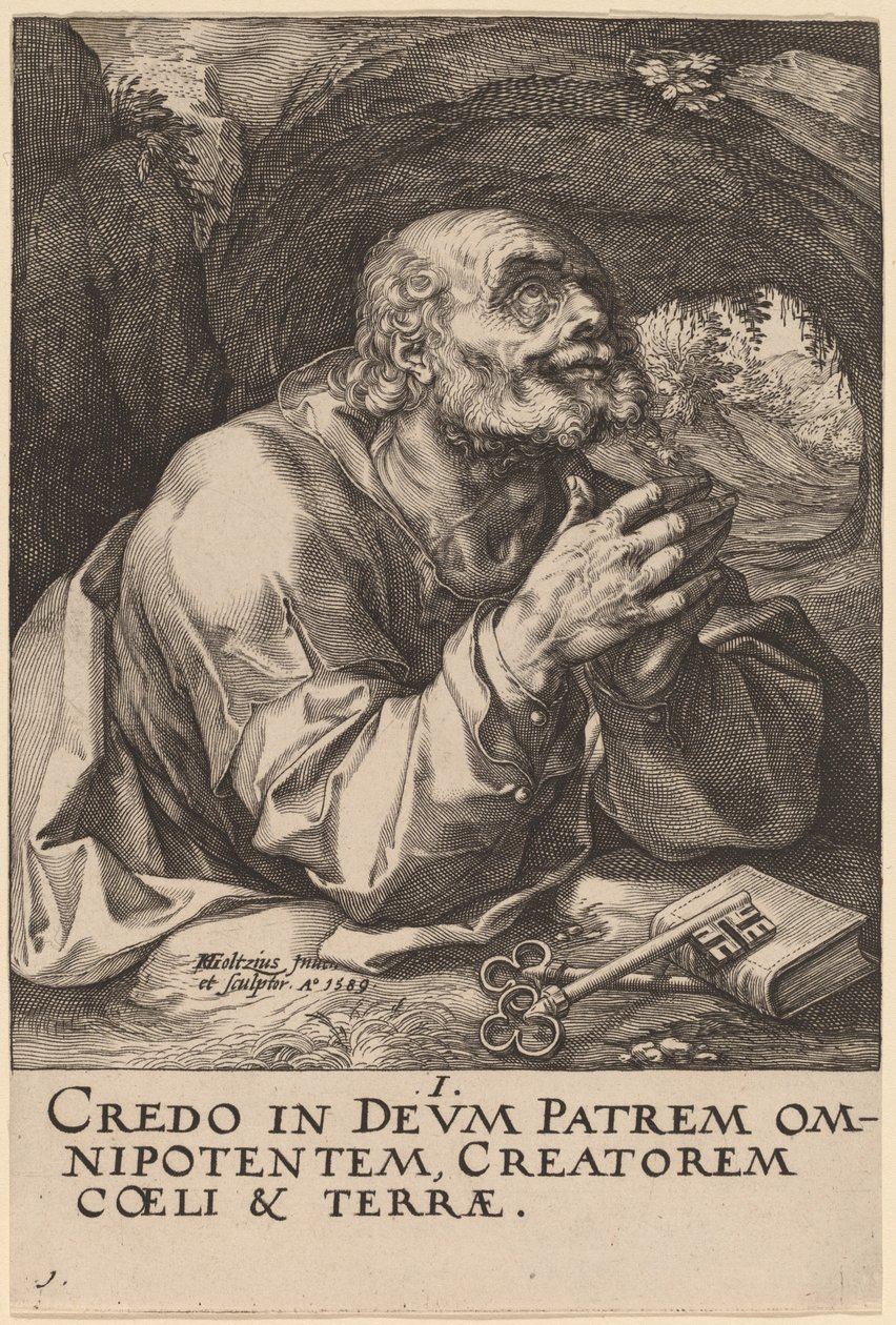 Svatý Petr od Hendrik Goltzius