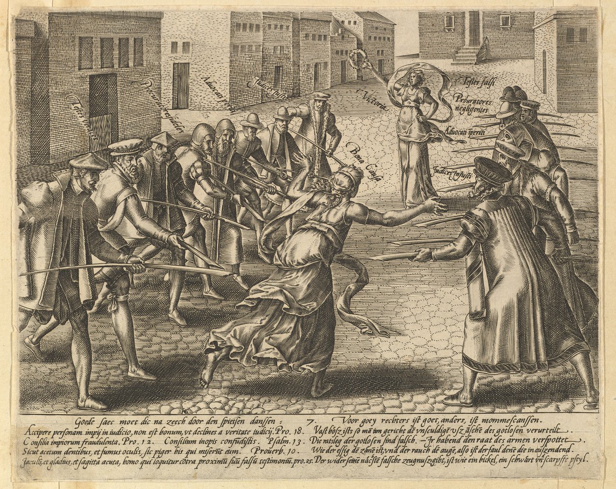 The Abuses of the Law, deska 7.n.d. od Hendrik Goltzius