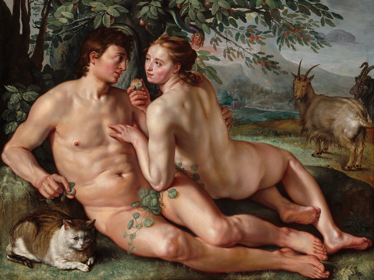 Pád člověka, 1616. od Hendrik Goltzius